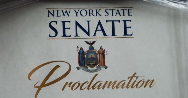 New York State Senate proclamation honoring Officer Moses Robinson upon his retirement
